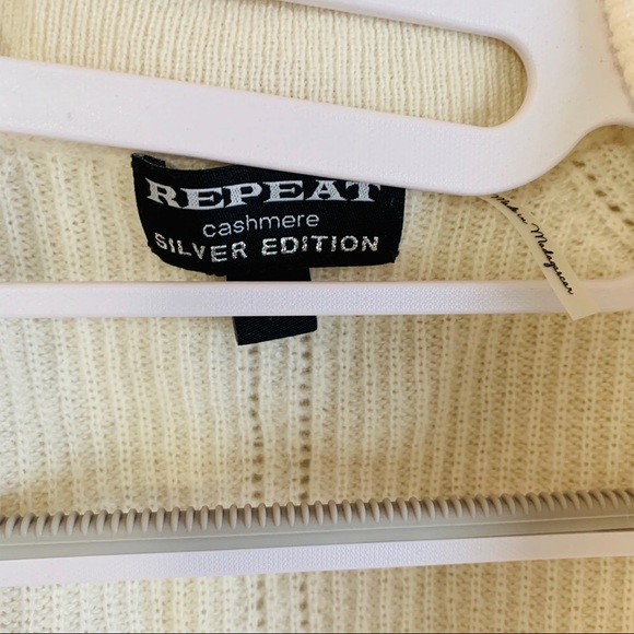 SOLD Repeat Cashmere Longline 100% Cotton Knit Cardigan - Picture 6 of 7